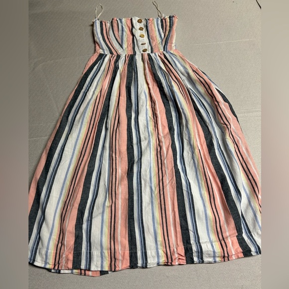 Free People Lilah Pleated Tube Dress in Multi Stripe. Size XS Free People - Picture 7 of 11